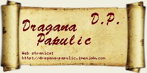 Dragana Papulić vizit kartica